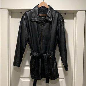 Winlit Woman’s Black Leather Jacket